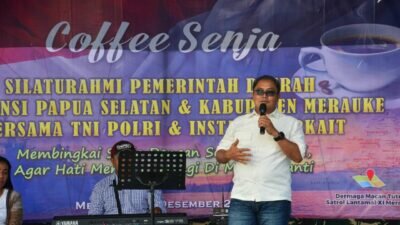 Hadiri Coffee Senja, Danrem 174 Merauke “Kami Siap Membantu Pemerintah Membangun Provinsi Papua Selatan”