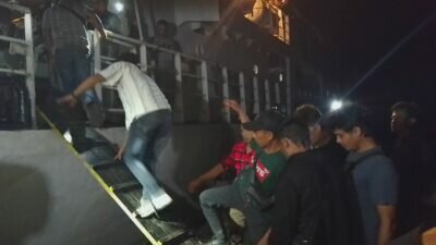 Bakamla RI Amankan 8 Pekerja Migran ilegal di Dumai