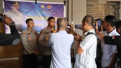Kapolres Bantaeng Silaturahmi dengan Rekan Media Mitra Humas Polres Bantaeng