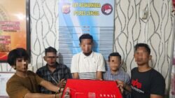Pesta Sabu, Lima Pelaku Diamankan Satres Narkoba Polres Langsa
