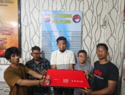 Pesta Sabu, Lima Pelaku Diamankan Satres Narkoba Polres Langsa