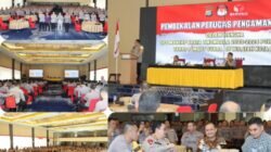 550 PAM TPS di Kota Palu Ikut Pembekalan, Kapolresta Minta Tidak Berambut Gondrong