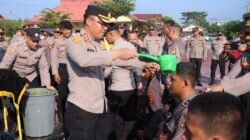 Tradisi Pembaretan, Ini Pesan Kapolres Aceh Timur kepada Bintara Remaja Polri
