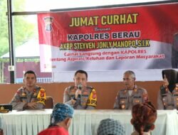 Kapolres Berau Gelar Jumat Curhat Bersama Masyarakat di Kelurahan Gunung Panjang