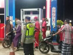 Antisipasi Praktik Curang Penjualan BBM, Kapolsek Pantee Bidari Datangi SPBU
