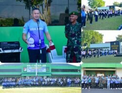 Sehat Bugar dan Ceria, Begini Keseruan Senam Bersama di Korem 132/Tdl