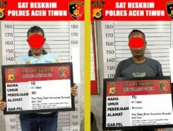 Satreskrim Polres Aceh Timur Bersama Polsek Peureulak Kota Ungkap Dua Pelaku Tindak Pidana Judi Online